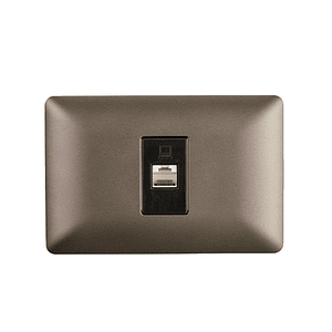 Toma Red Computación RJ45 Cat5E 220V Color Cafe