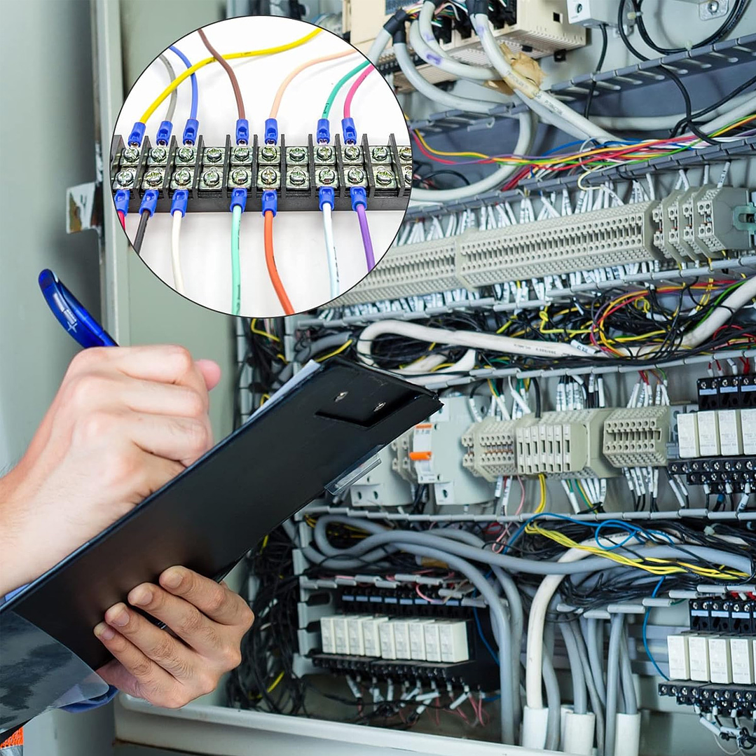 Regleta Aislada de Conexión 4 Polos 25A 600V 5