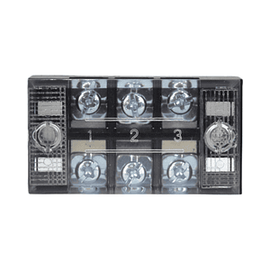 Regleta Aislada de Conexión 3 Polos 25A 600V