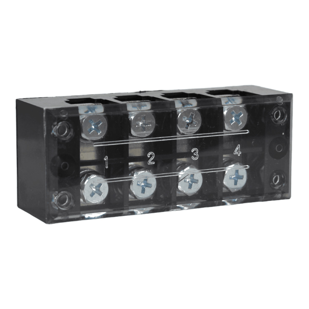 Regleta Aislada de Conexión 4 Polos 100A 600V 2