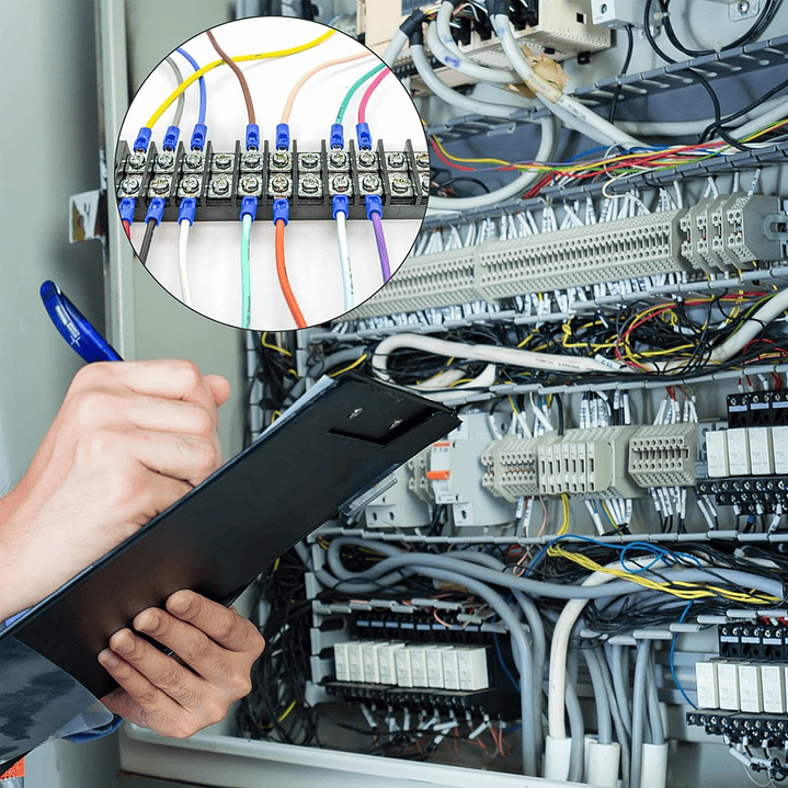 Regleta Aislada de Conexión 4 Polos 100A 600V 5