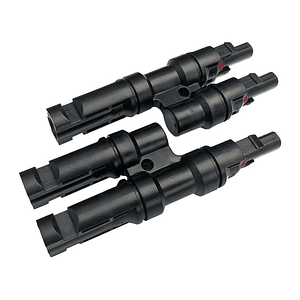 Par Conectores Fotovoltaico MC4 Dobles Hembra-Macho 30A