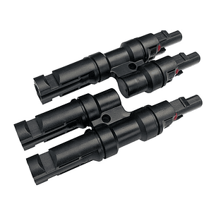 Par Conectores Fotovoltaico MC4 Dobles Hembra-Macho 30A