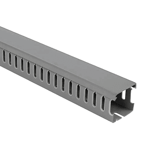 Canaleta Ranurada 100x100mm 2 metros Color Gris