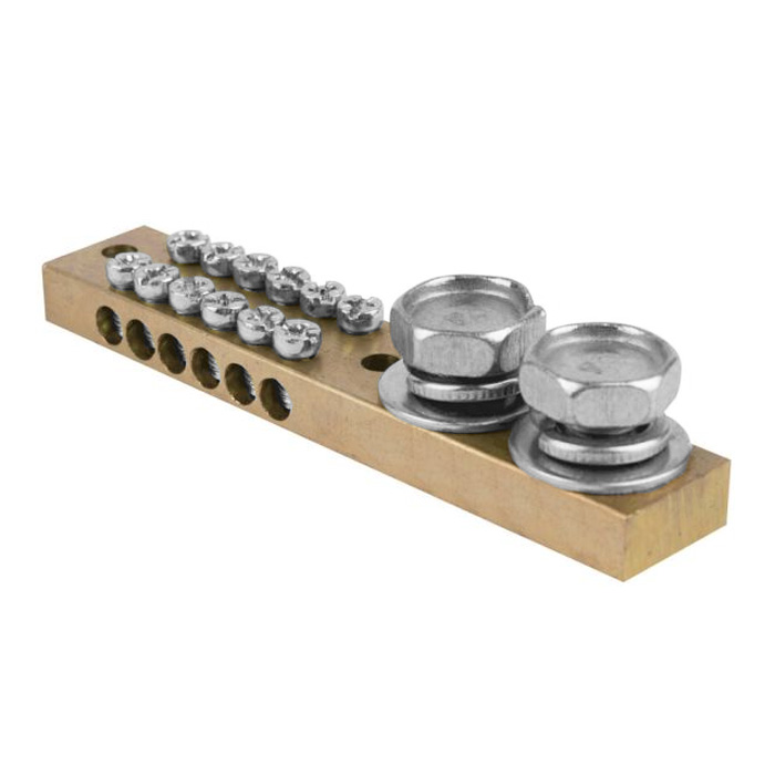 Barra Terminal de Bronce 2x6P