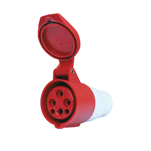 Enchufe Industrial Hembra Volante 3P+N+T 16A 380V IP44