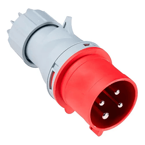 Enchufe Industrial Macho Volante 3P+T 32A 380V IP44