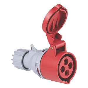 Enchufe Industrial Hembra Volante 3P+T 32A 380V IP44