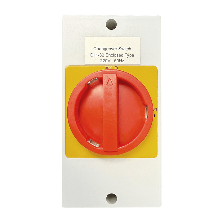 Interruptor Seccionador Conmutador 2P On-Off IP55 32A 2