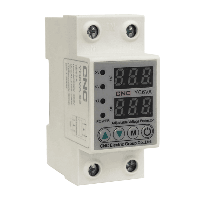 Protector de Voltaje y Corriente Monofásico 220VAC 63A 1