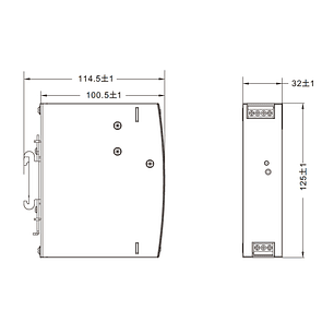 Fuente de Poder 120W 5A 220VAC-24VDC