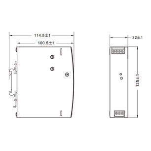 Fuente de Poder 75W 3.2A 220VAC-24VDC
