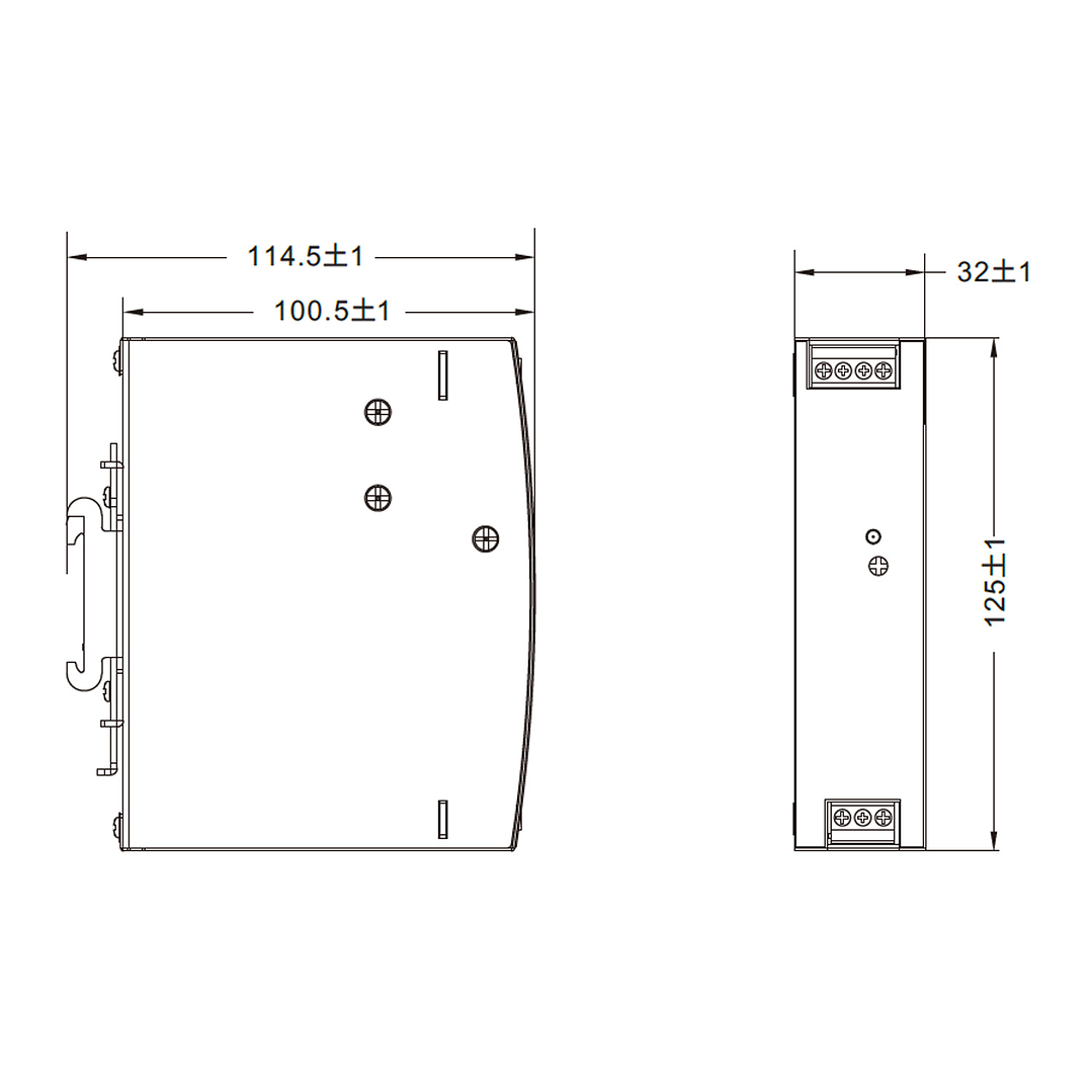 Fuente de Poder 75W 3.2A 220VAC-24VDC 2