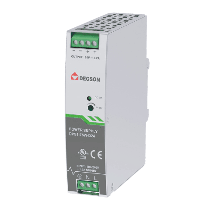 Fuente de Poder 75W 3.2A 220VAC-24VDC 1