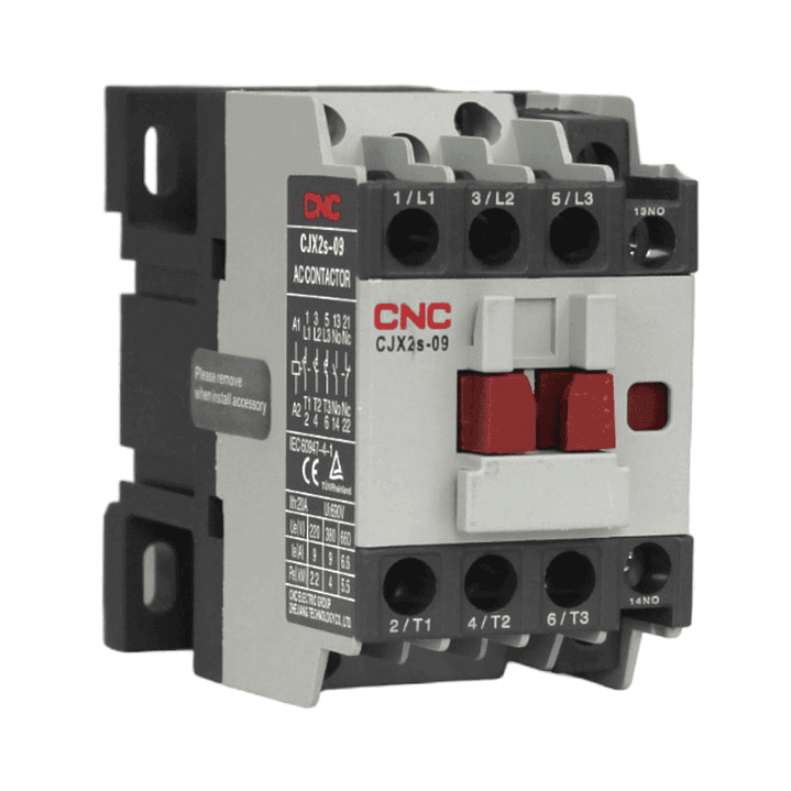 Contactor Trifasico CJX2s 9A Bobina 220V 1NO 1NC 1
