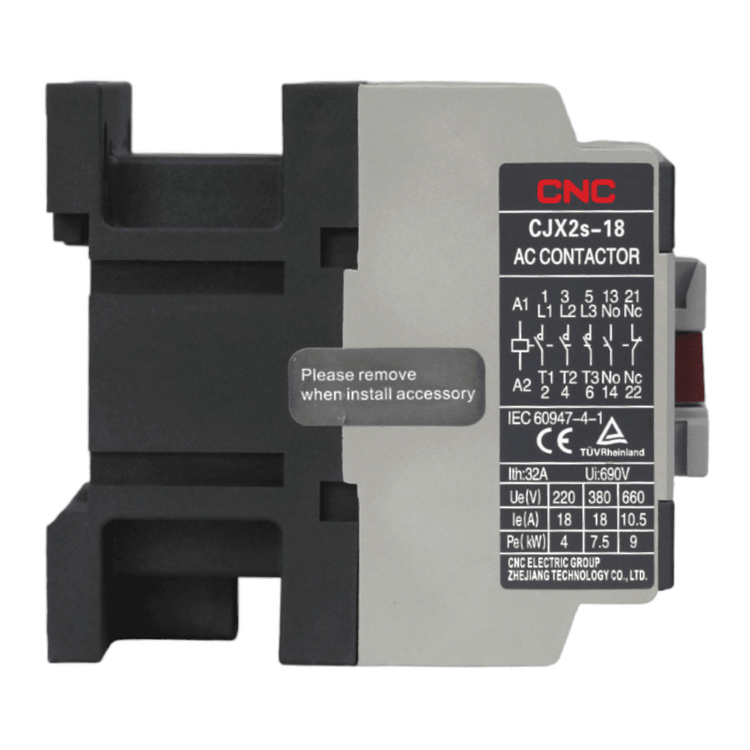 Contactor Trifasico CJX2s 18A Bobina 220V 1NO 1NC 2