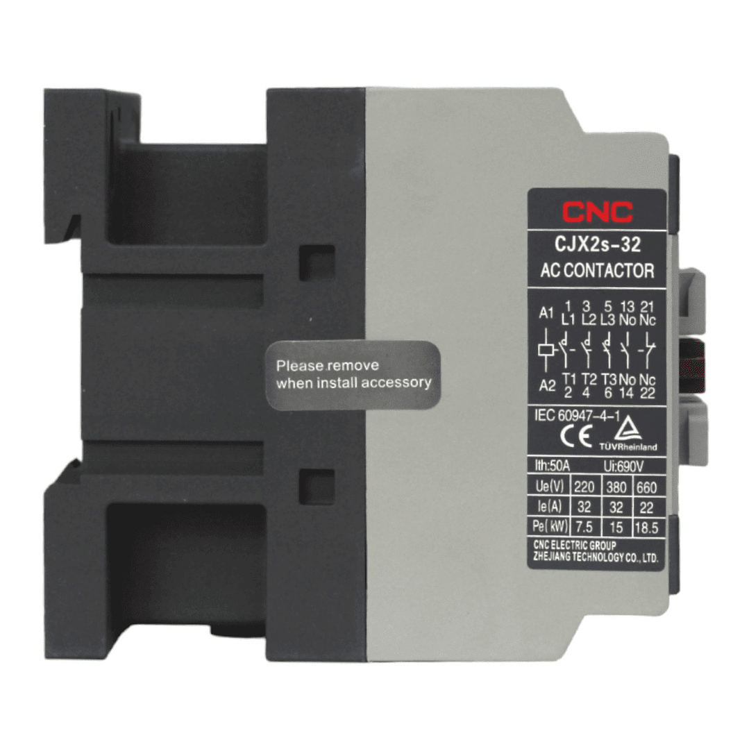 Contactor Trifasico CJX2s 32A Bobina 220V 1NO 1NC 2