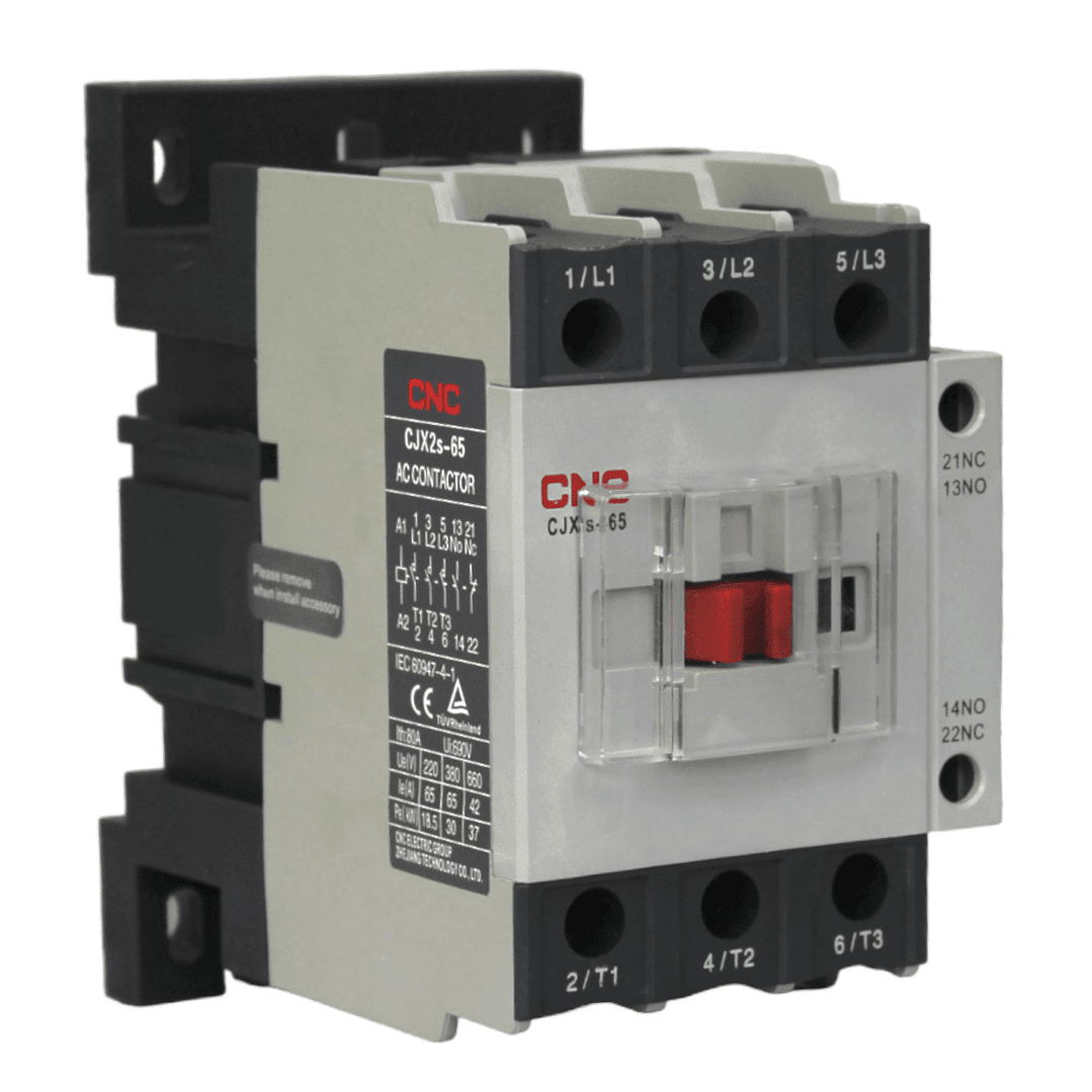 Contactor Trifasico CJX2s 65A Bobina 220V 1NO 1NC 1