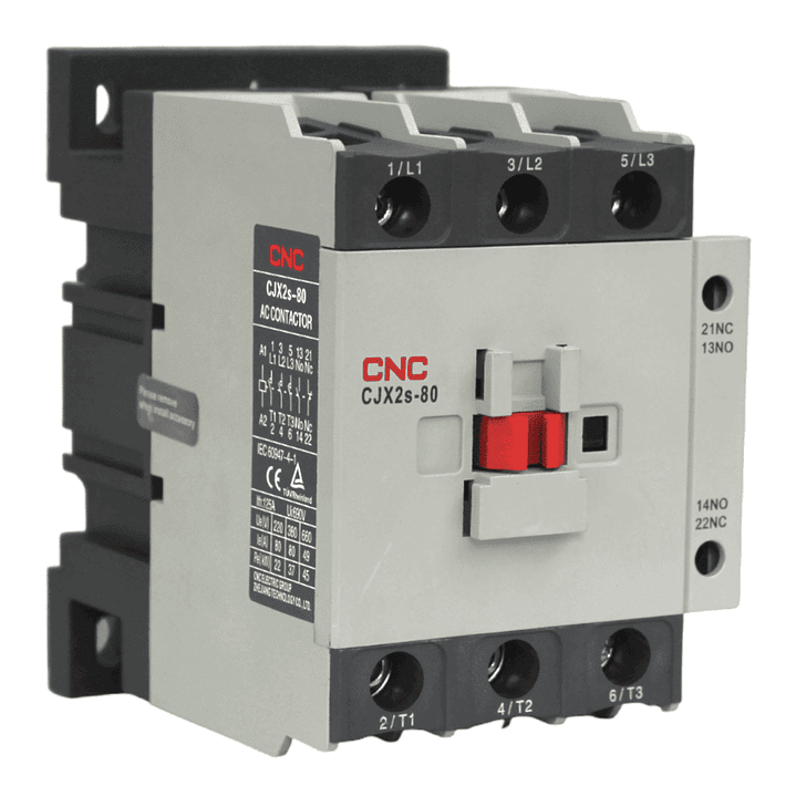 Contactor Trifasico CJX2s 80A Bobina 220V 1NO 1NC 1