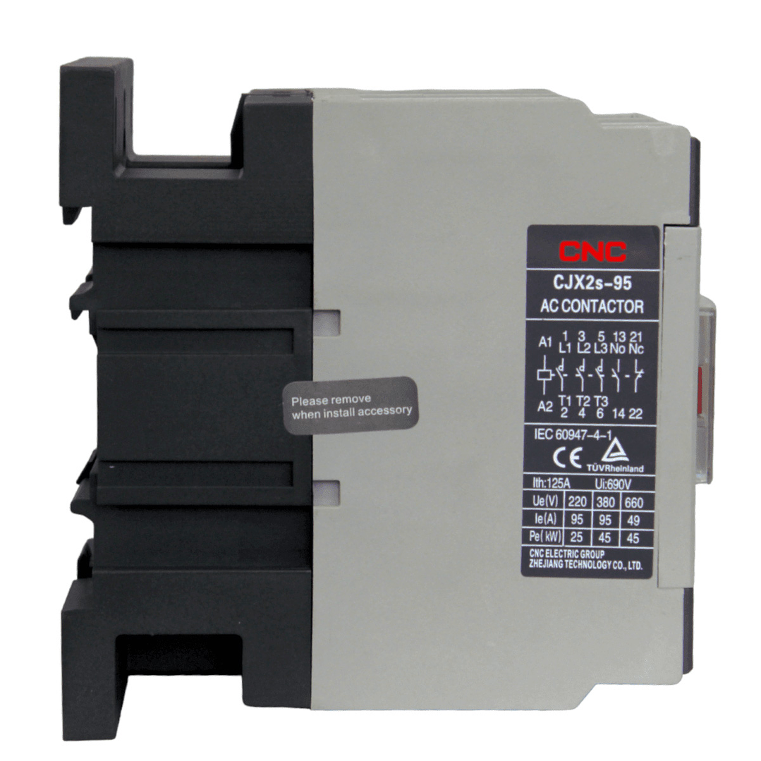 Contactor Trifasico CJX2s 95A Bobina 220V 1NO 1NC 2