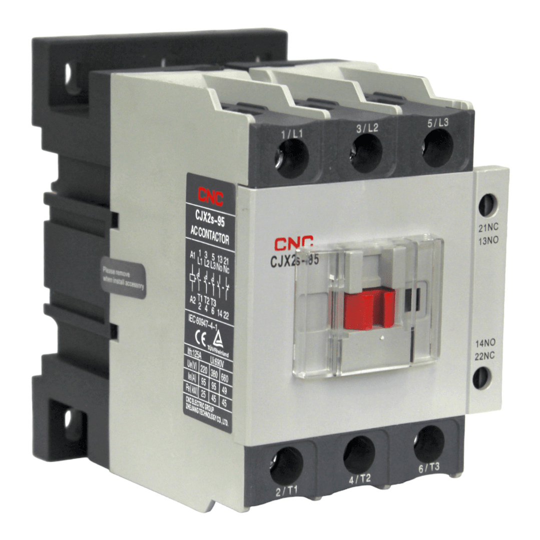 Contactor Trifasico CJX2s 95A Bobina 220V 1NO 1NC 1