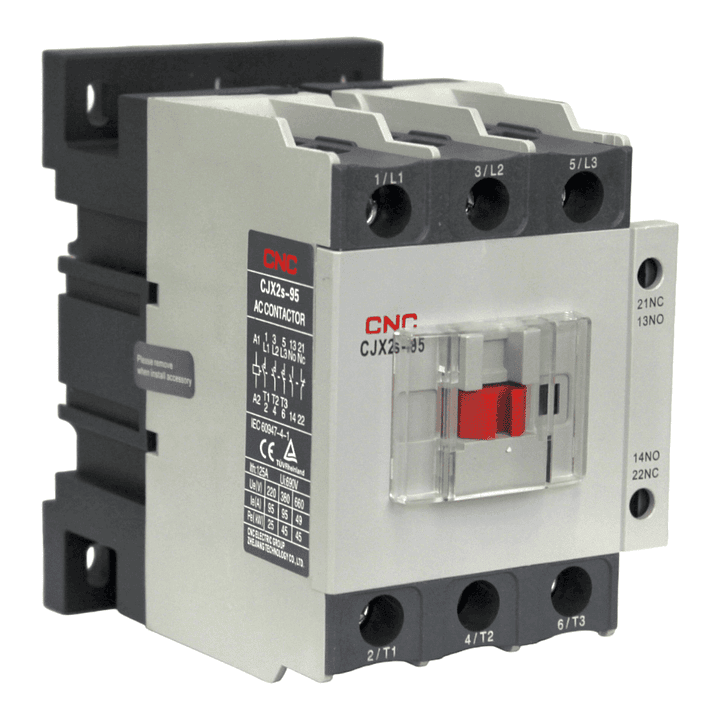 Contactor Trifasico CJX2s 95A Bobina 220V 1NO 1NC 1