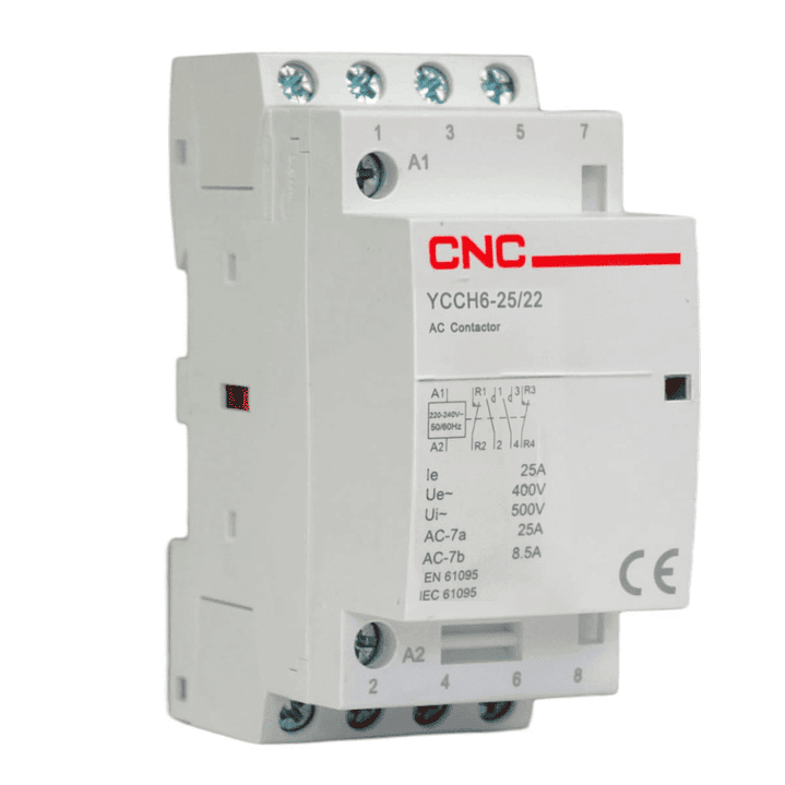 Contactor Modular 2P 25A Bobina 220V 2NO 2NC 2