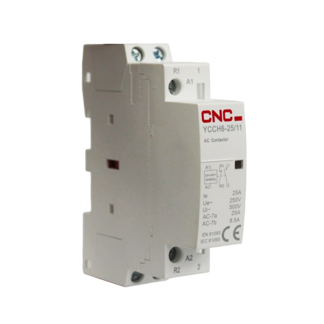 Contactor Modular 1P 25A Bobina 220V 1NO 1NC 2