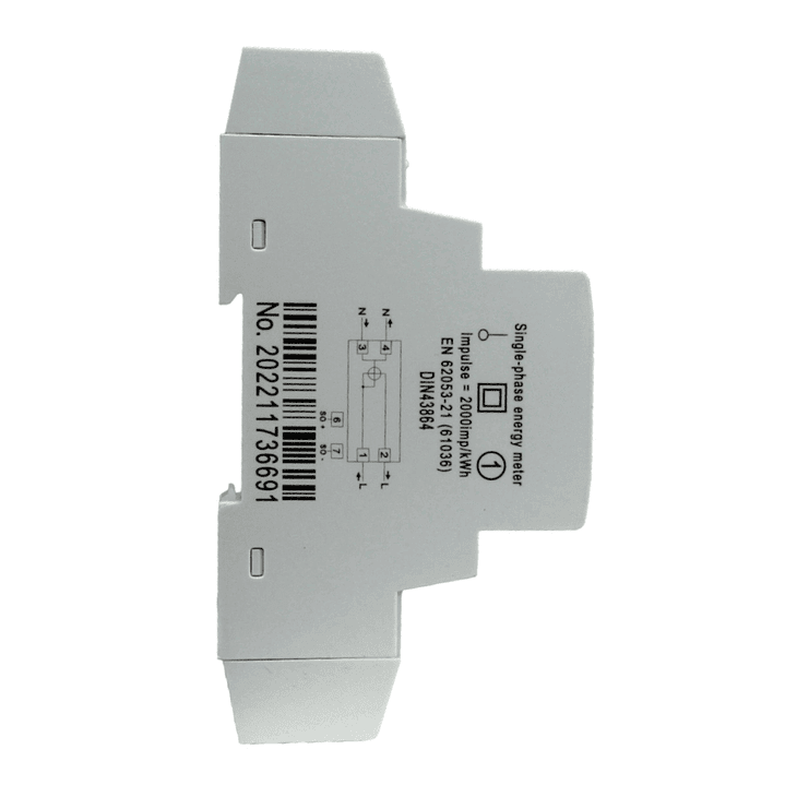 Remarcador de Energia Digital 45A 220V Riel Din CNC 2