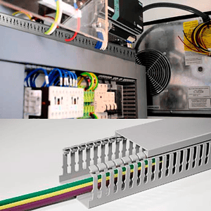 Canaleta Ranurada Libre de Halógeno 35x35mm 2 metros