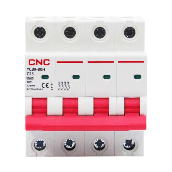 Interruptor Automático 4x25A Curva C 10kA CNC YCB9-63 1