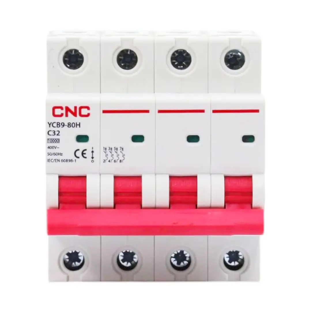 Interruptor Automático 4x32A Curva C 10kA CNC YCB9-63 1