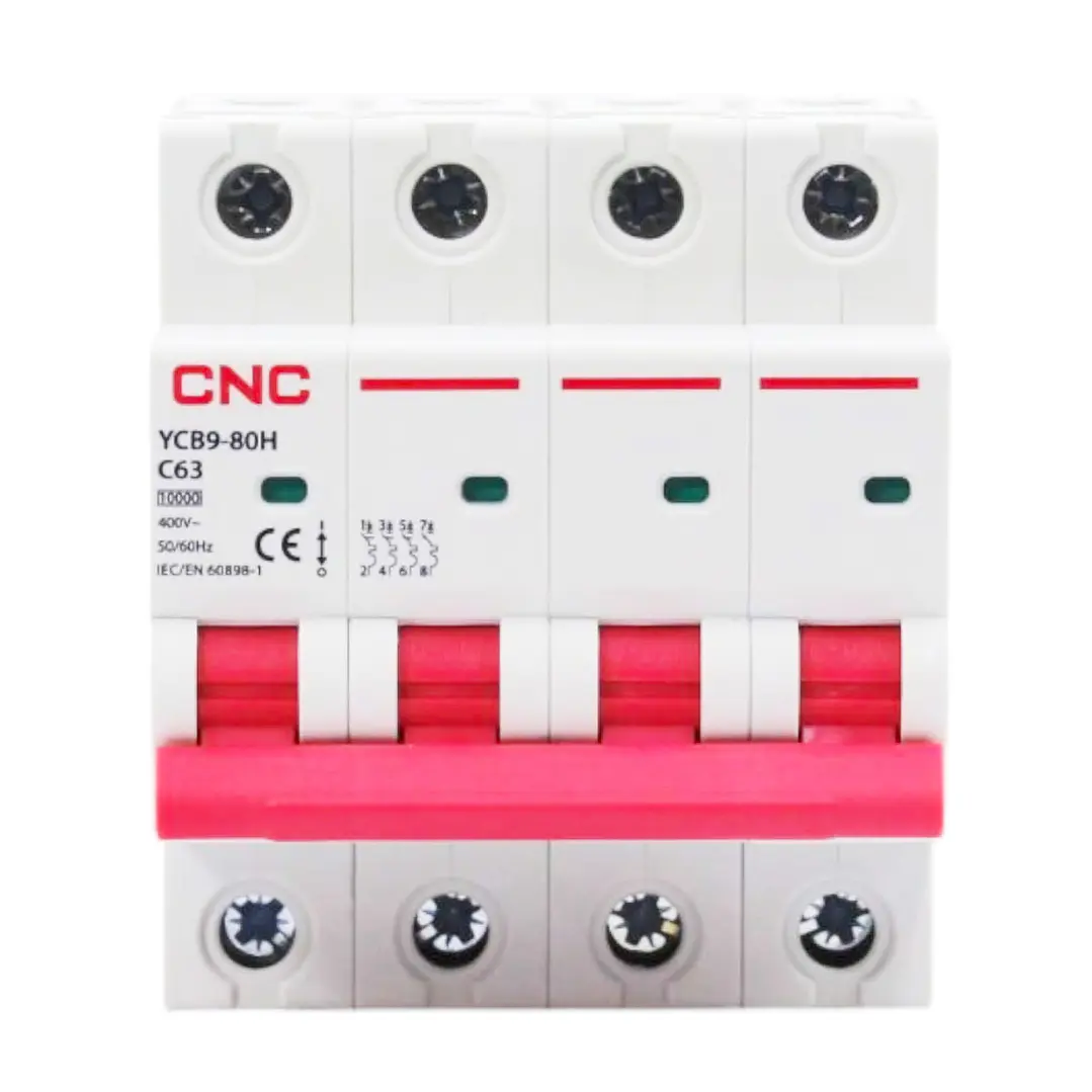 Interruptor Automático 4x63A Curva C 10kA CNC YCB9-63 1