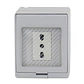 Hidrobox Sobrepuesto Enchufe Simple 10/16A 250V - Miniatura 1