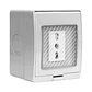 Hidrobox Sobrepuesto Enchufe Simple 10/16A 250V - Miniatura 3