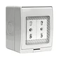 Hidrobox Sobrepuesto Enchufe Doble 10/16A 250V - Miniatura 2