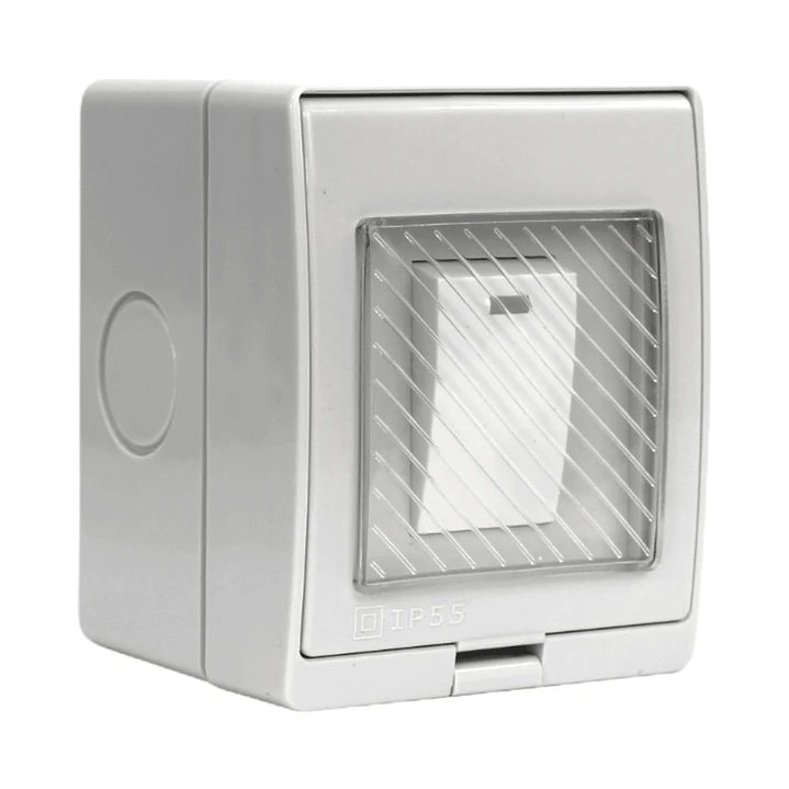 Hidrobox Sobrepuesto Interruptor Simple 9/12 250V 3