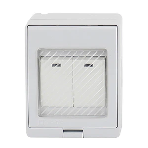 Hidrobox Sobrepuesto Interruptor Doble 9/15 250V