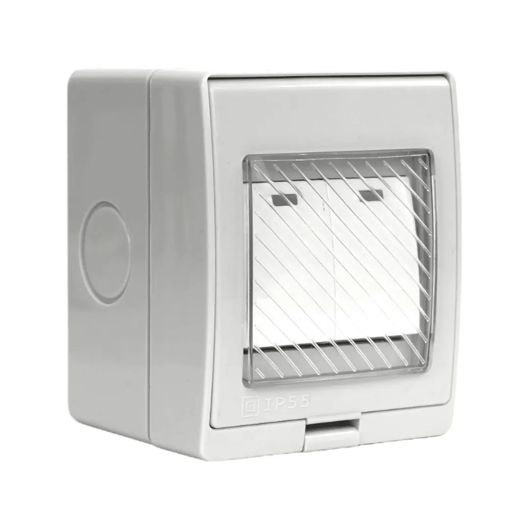 Hidrobox Sobrepuesto Interruptor Doble 9/15 250V 3