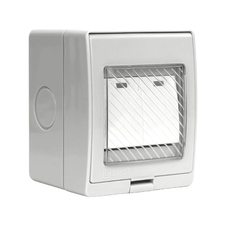 Hidrobox Sobrepuesto Interruptor Doble 9/15 250V 3