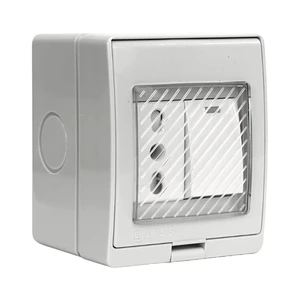 Hidrobox Sobrepuesto Enchufe 10/16 + Interruptor 9/12