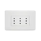 Enchufe Triple 10A 250V Puenteado Blanco Stanford 2928 - Miniatura 1