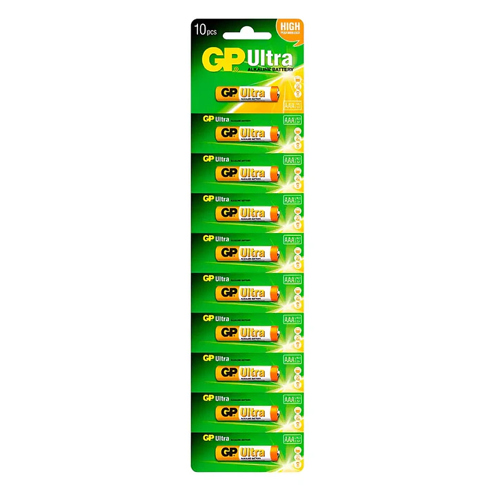 Pila AAA Alcalina GP 10 Unidades 1.5V 1