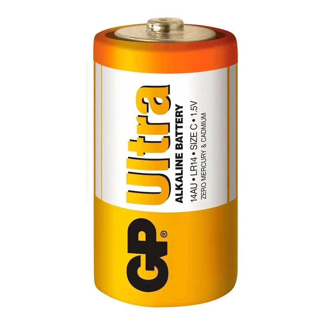 Pila C Ultra Alcalina GP 2 Unidades 1.5V 2