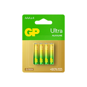 Pila AAA Ultra Alcalina GP 4 Unidades 1.5V