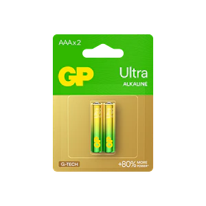 Pila AAA Ultra Alcalina GP 2 Unidades 1.5V