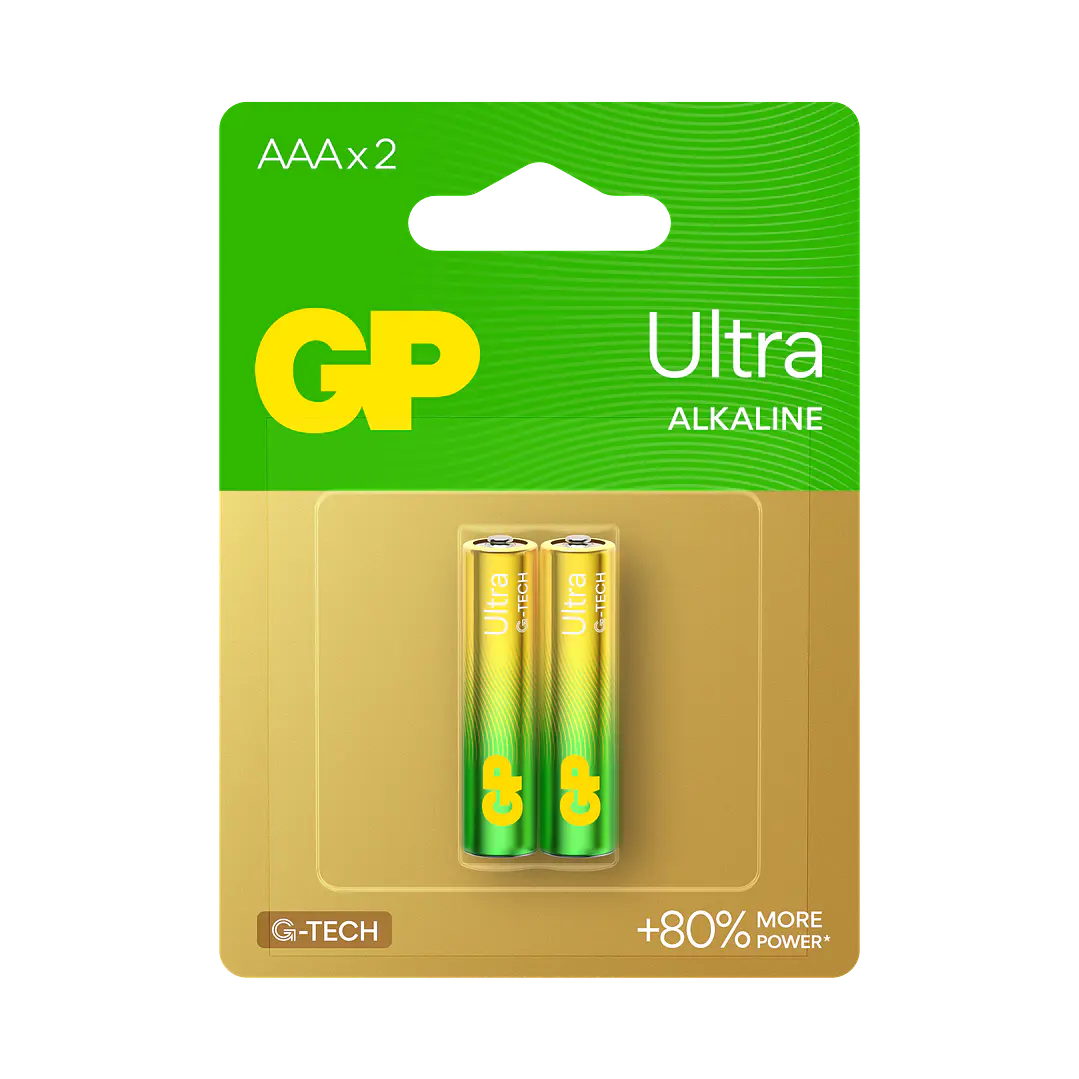 Pila AAA Ultra Alcalina GP 2 Unidades 1.5V 1