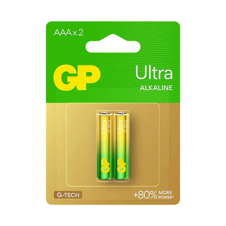Pila AAA Ultra Alcalina GP 2 Unidades 1.5V 1