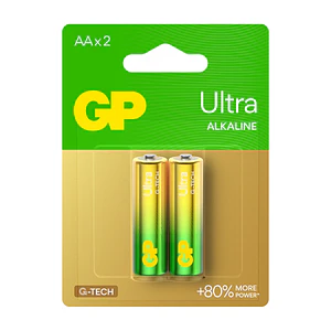 Pila AA Ultra Alcalina GP 2 Unidades 1.5V