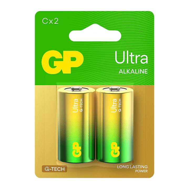Pila C Ultra Alcalina GP 2 Unidades 1.5V 1